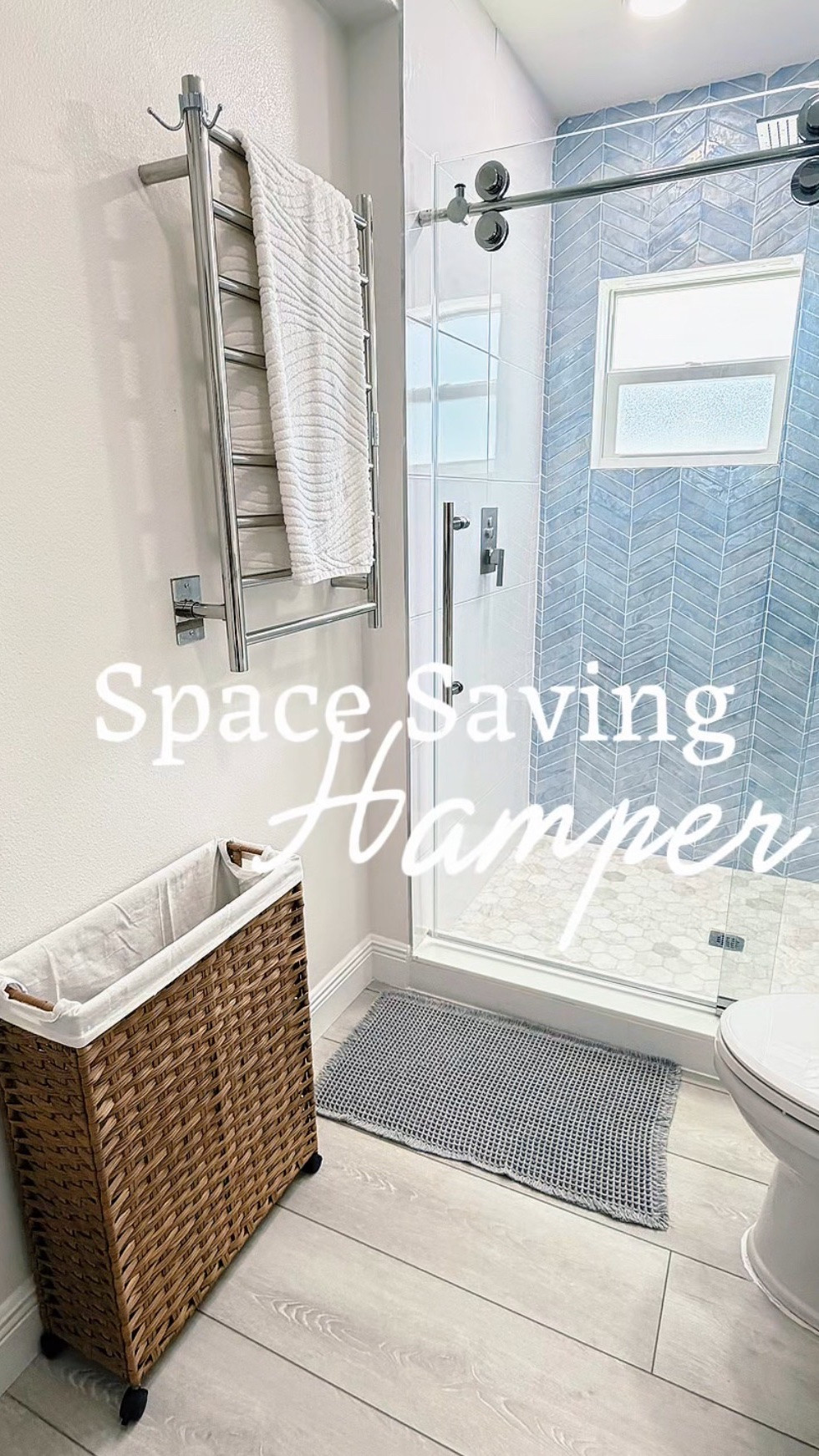 amazon find 🤍

this space-saving hamper is skinny enough to fit in tight bathrooms, rolls in easily, and still holds way more than you’d expect ✨

love the woven texture too… it makes it feel elevated instead of just functional

shop it below ⬇️

#LTKHome #LTKdayinmylife #LTKmomlife