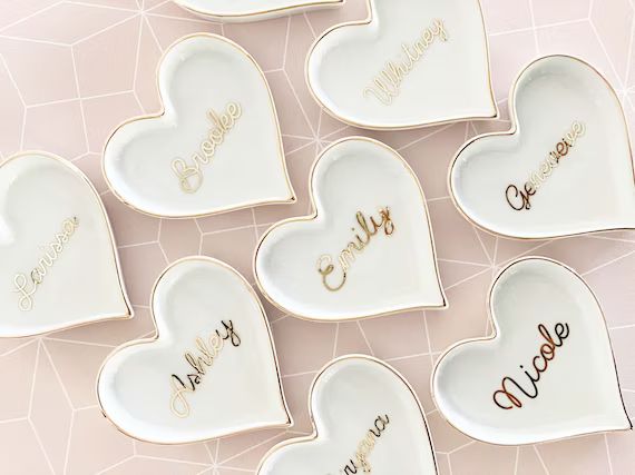 Heart Ring Dish Personalized Galentines Day Gift for Friends | Etsy | Etsy (US)