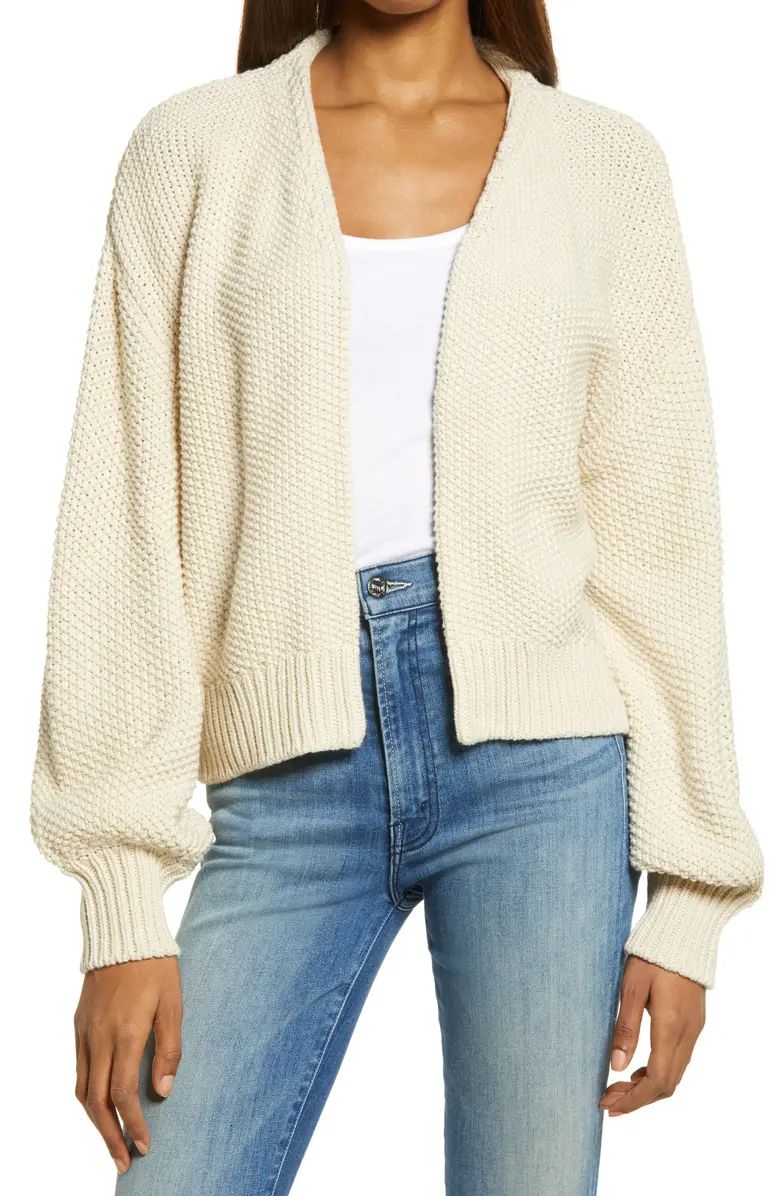 Textured Open Front Cardigan | Nordstrom