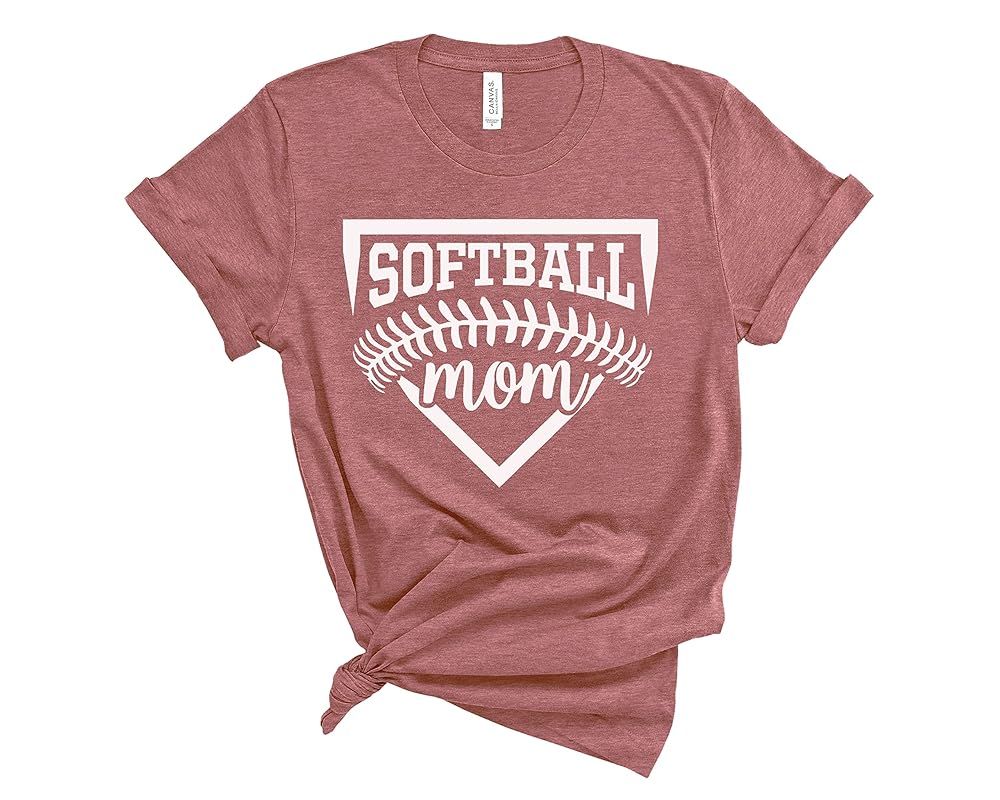 Softball Mom Shirt, Softball Mom Hoodie,Softball Mom, Softball Mom Shirts, Mothers Day Tee, Softb... | Amazon (US)