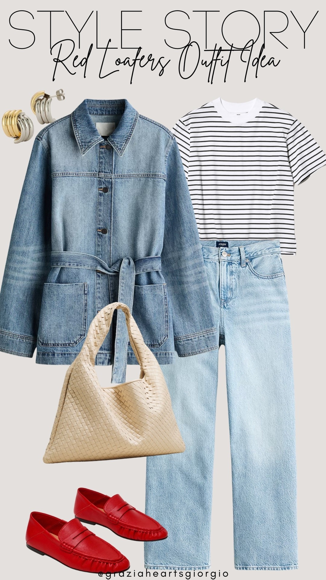 Red Loafers Outfit Idea 
.
#popofred

#LTKootd