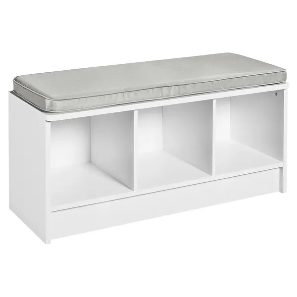 Porch & Den Southbrook 3-cube Storage Bench w/ Grey Cushion - Bed Bath & Beyond - 30525964 | Bed Bath & Beyond