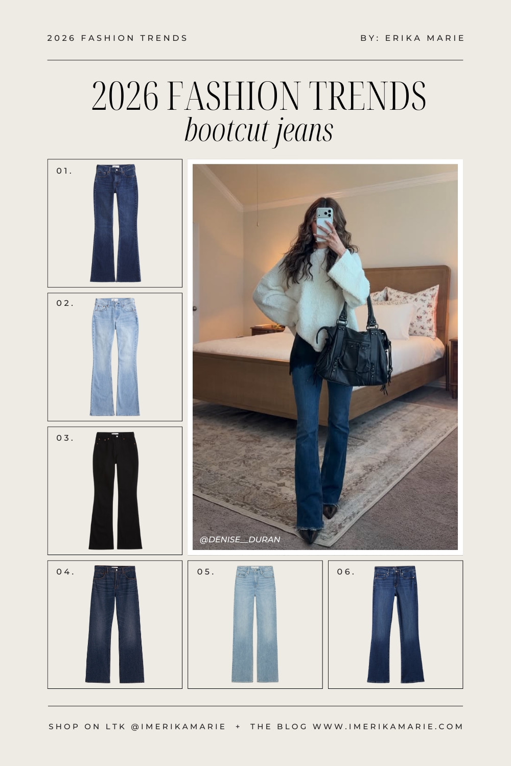 2026 Fashion Trends: Bootcut Jeans

bootcut jeans outfit. dark wash bootcut jeans. light wash bootcut jeans. 

 

#LTKootd #LTKMidsize #LTKPetite
