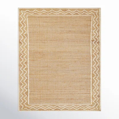 Erin Gates by Momeni Orchard Ripple Natural Hand Woven Wool and Jute Area Rug | Wayfair North America