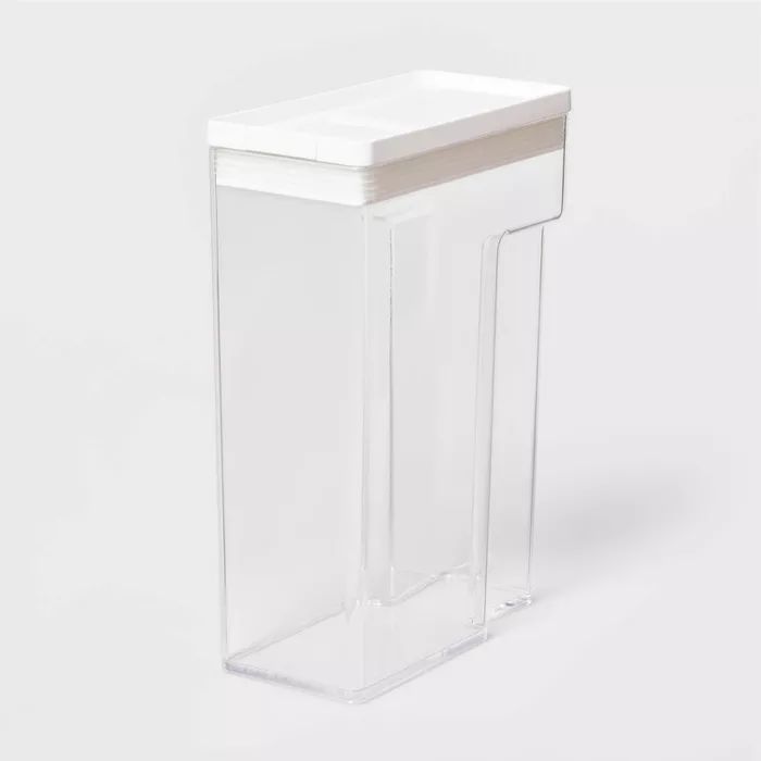 8"W X 4"D X 11.5"H Plastic Food Storage Container With Snap Lid Clear - Brightroom™ | Target