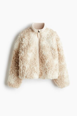 H & M - Sportjacke aus Teddyfleece - Beige - Kinder | H&M (DE, AT, CH, NL, FI)