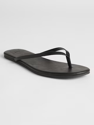 Faux-Leather Flip Flops | Gap Factory