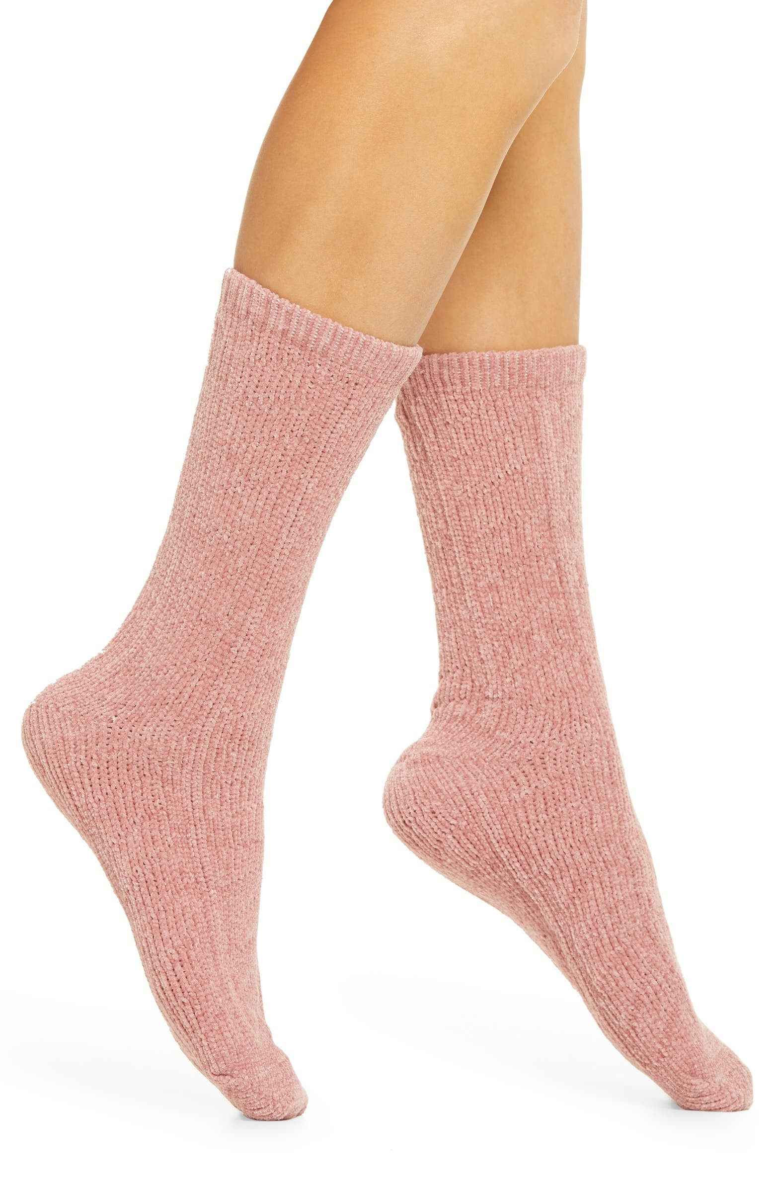 Chenille Cable Knit Crew Socks | Nordstrom