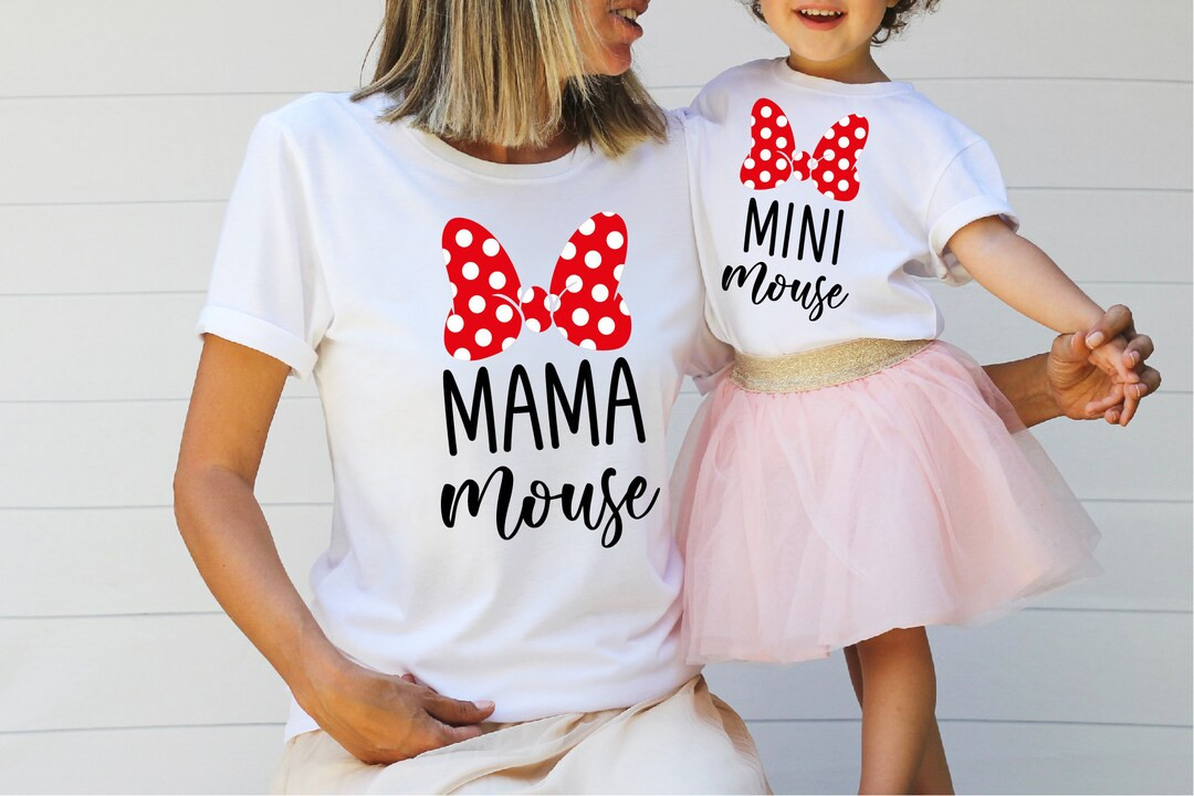 Mama Mouse Mini Mouse Shirt, Mama Mouse Matching Tshirt, Mama Mini Shirt, Mommy and Me Shirt, Mot... | Etsy (US)