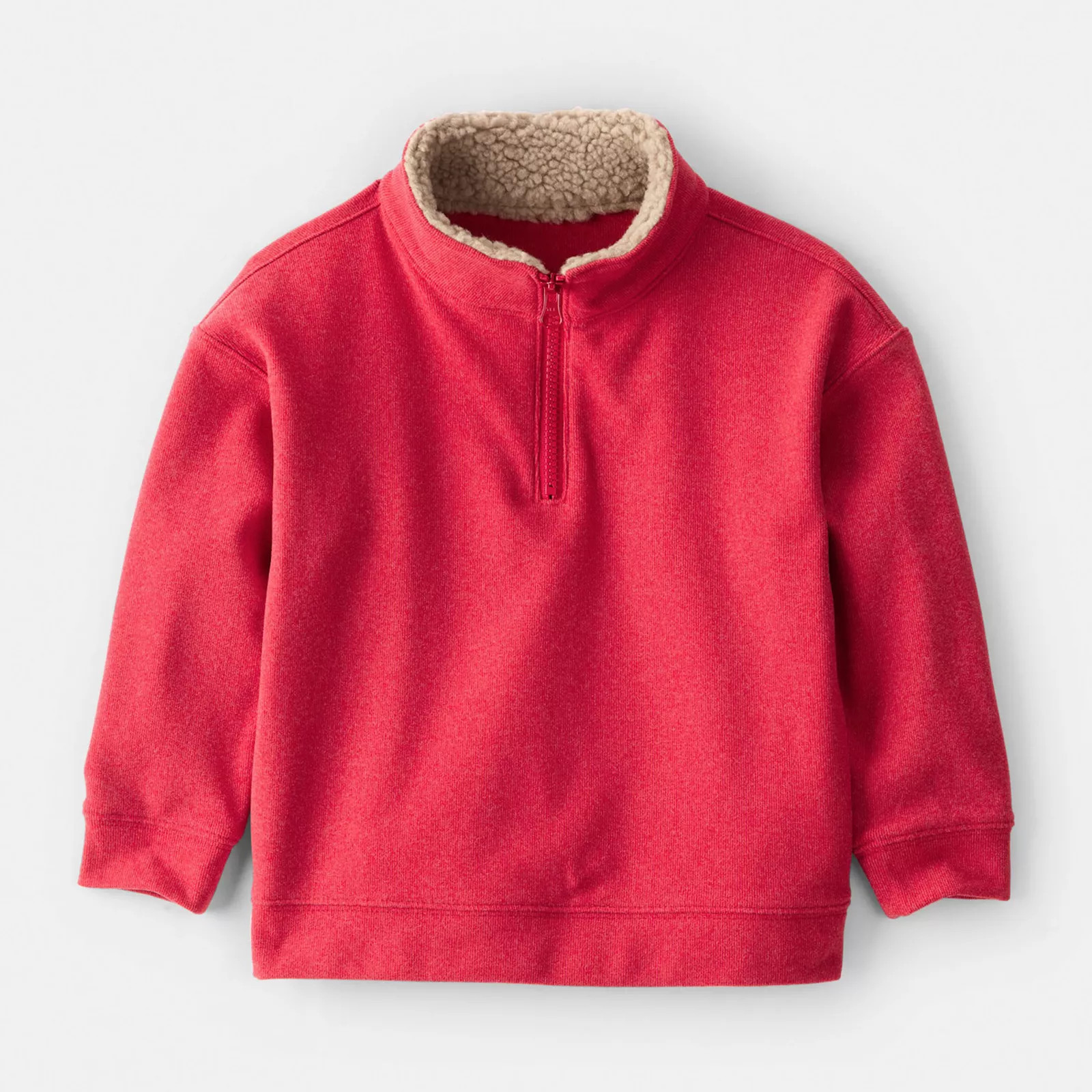 Toddler Boy Carter's Long-Sleeve Quarter-Zip Pullover Sweatshirt, Toddler Boy's, Size: 2T, Red | Kohl's
