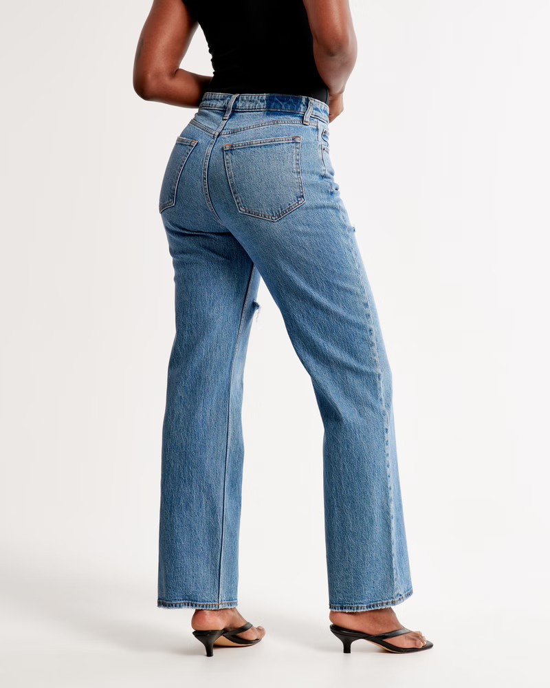 Curve Love High Rise 90s Relaxed Jean | Abercrombie & Fitch (US)