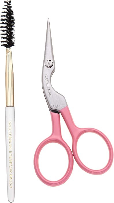 Tweezerman Exclusive Tea Rose Brow Shaping Scissors & Brush | Amazon (US)