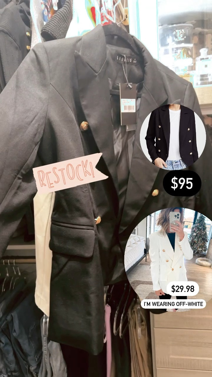 I figure by the time I’m ready to share the blazer I ordered, it will be sold out again. These have been restocked. So good! Blazers that look high-end for less than $50

#LTKunder50 #LTKworkwear #LTKstyletip
