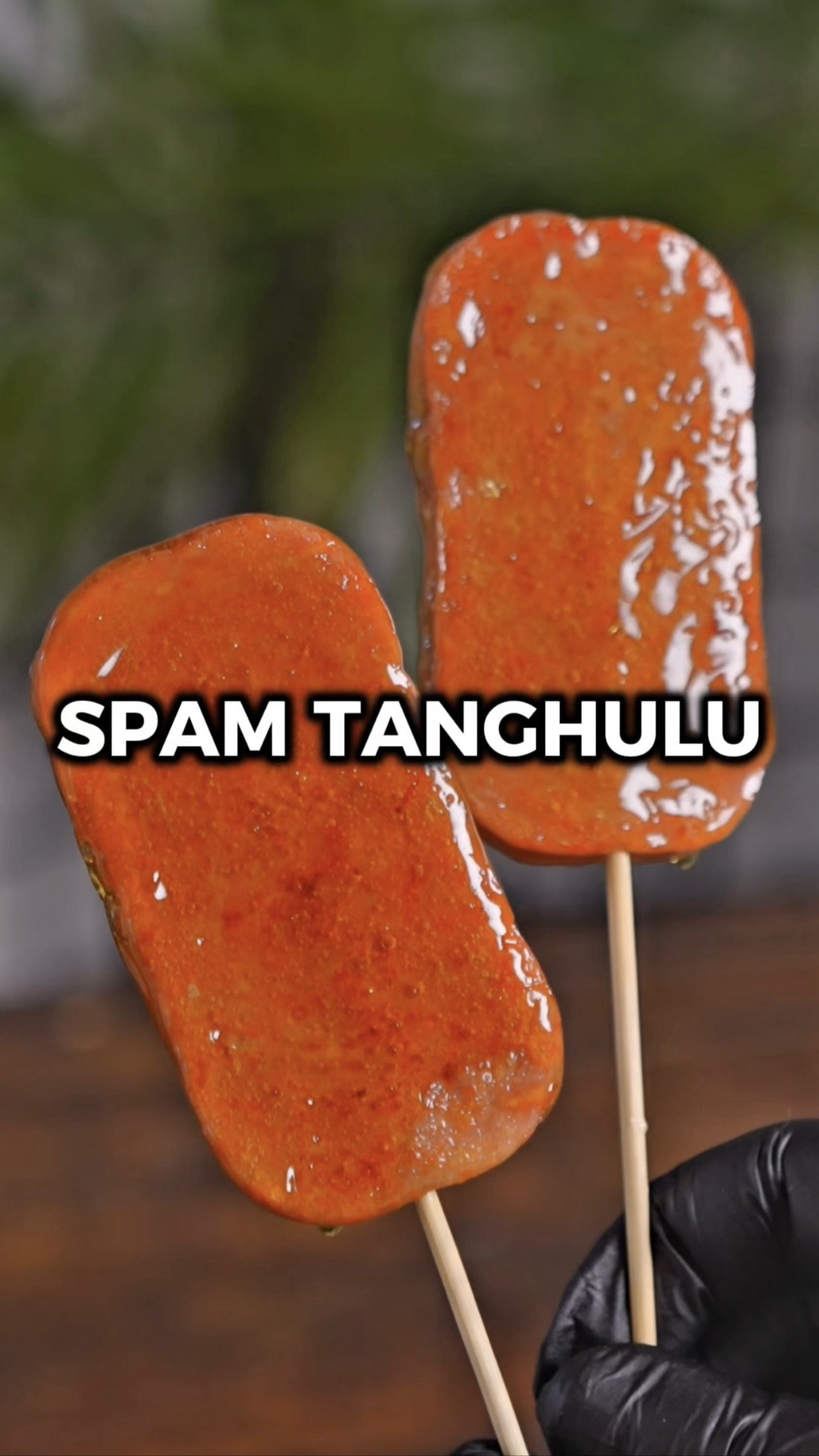 I recently saw @ireneychoi make @spambrand tanghulu and knew instantly before even trying it that it would be the greatest thing I'd eat all week. She's got lots of other awesome food content, too, so make sure to check her page out if you haven't already! 🙌

You usually see tanghulu made with all kinds of different fruits, but Spam and a candy shell are a match made in heaven. It's extra crunchy on the outside, and the sweet and savory combo is literally mind blowing.

Would you try it? Let me know in the comments what you think if you do! 🙌

INGREDIENTS
5 slices Spam
1 cup granulated sugar
1/2 cup water

INSTRUCTIONS
1️⃣ In a small sauce pan, add the sugar and water but DON'T stir. Place it over medium low heat and let it heat for around 20 minutes or until the mixture turns an amber color.
2️⃣ While the sugar mixture is heating, slice the Spam into 5 pieces and fry them in a pan over medium heat until lightly crispy on the outside.
3️⃣ Transfer them to a plate and put them in the fridge for about 10 minutes to bring them down to room temperature.
4️⃣ Once the sugar mixture is ready, fill a large bowl with ice water. Skewer the Spam slices and dip them into the sugar mixture. You can also use a spoon to scoop and pour it over the top if that's easier.
5️⃣ Dunk them in the ice water for just 5 seconds or so and the exterior will harden.
6️⃣ Enjoy!

#LTKfoodie #LTKHome