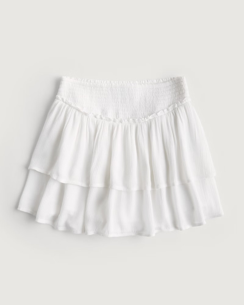 Ultra High-Rise Tiered Mini Skort | Hollister (UK)