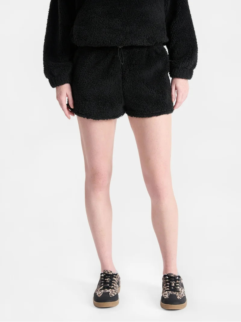 No Boundaries Plush Bungee Cord Shorts, Women's | Walmart (US)