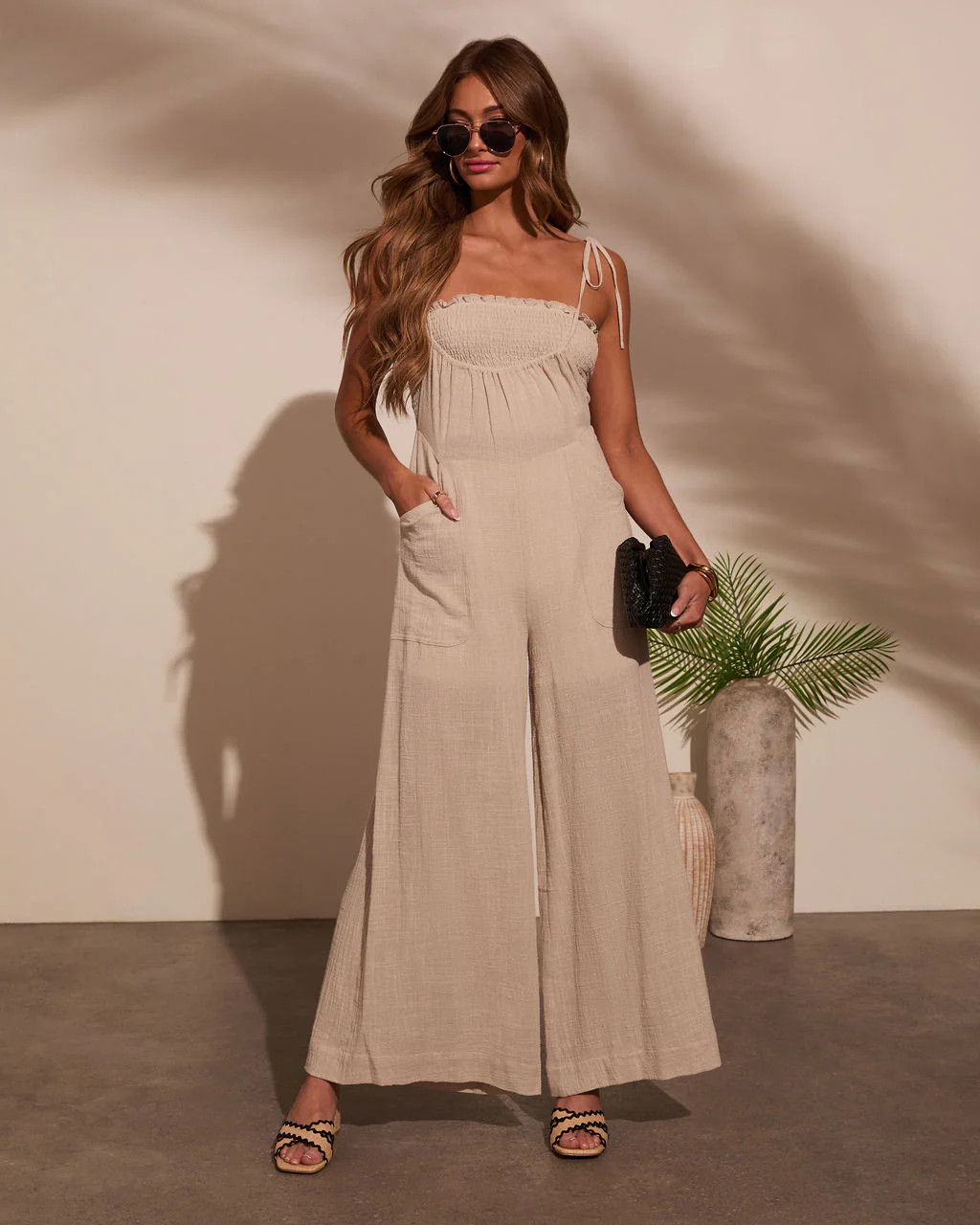 Paradise Pause Smocked Bust Jumpsuit | VICI