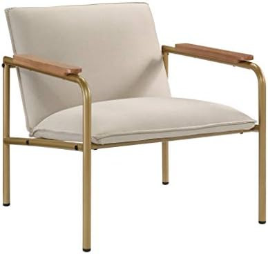 Sauder Coral Cape Lounge Chair, L: 26.77" x W: 28.35" x H: 26.77", Ivory Finish | Amazon (US)