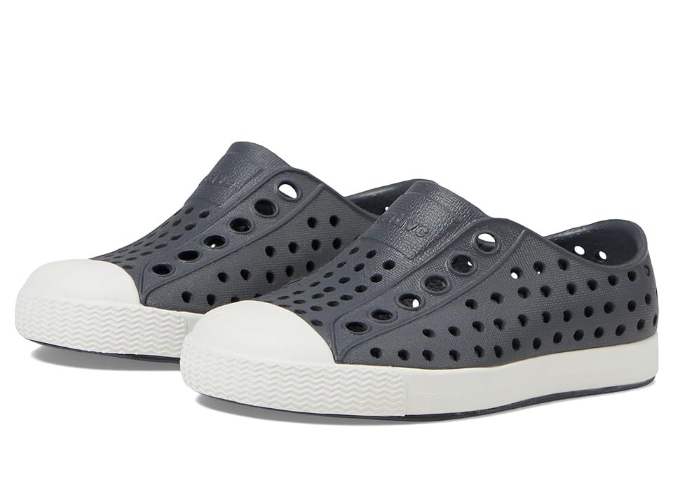 Native Shoes Kids Jefferson (Toddler/Little Kid) Kid's Shoes Gravity Grey/Shell White : 4 Toddler M, Synthetic | Zappos