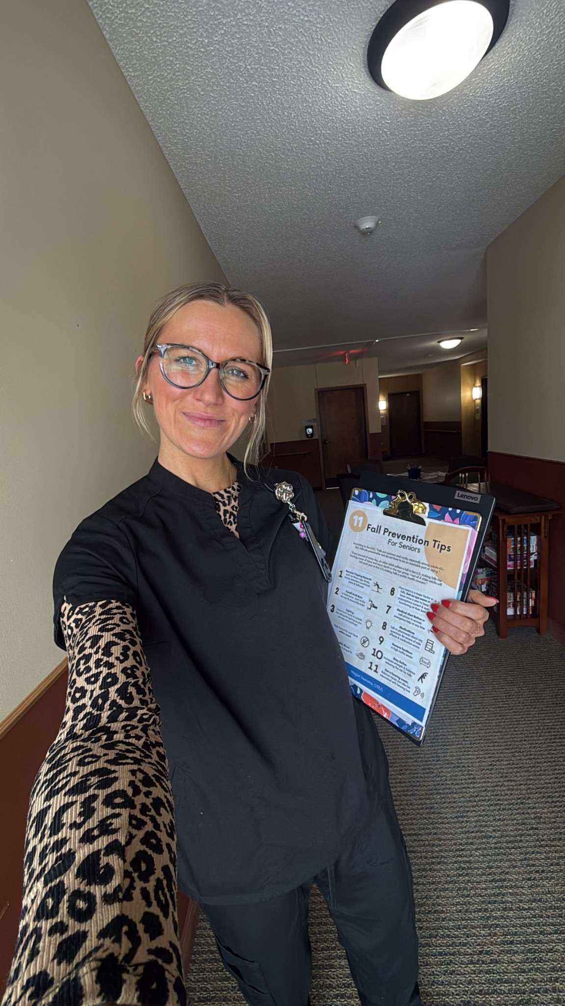 I love doing a fall prevention education group! Also snatched the cheetah no boundaries viral under scrub shirt from Walmart when it is in stock, it goes fast!

#LTKdayinmylife #LTKootd #LTKActive