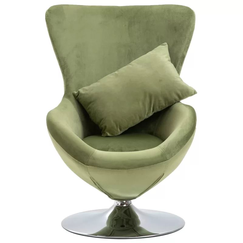 Minnick 25.2'' Wide Tufted Velvet Swivel Balloon Chair | Wayfair North America