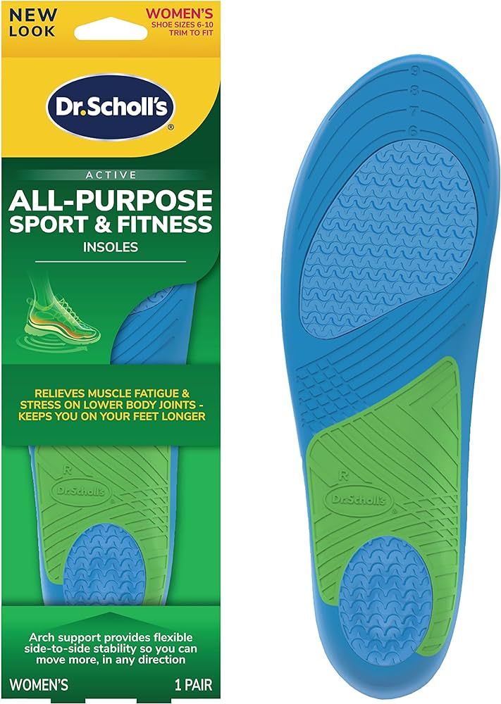 Dr. Scholl's Sport & Fitness All-Purpose Comfort Insoles, Women's, 1 Pair, Trim to Fit Inserts | Amazon (US)