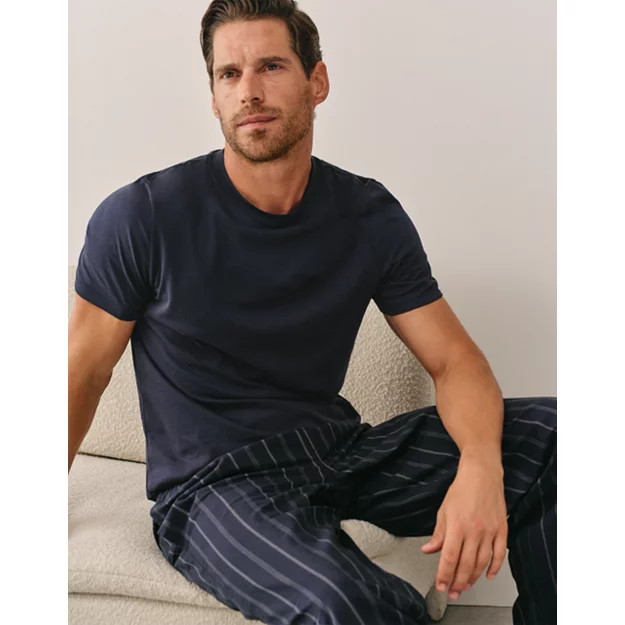 Men’s Cotton Stripe Pyjama Set | The White Company UK & ROW
