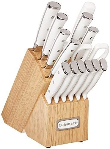 Amazon.com: Cuisinart C77WTR-15P Classic Forged Triple Rivet, 15-Piece Knife Set with Block, Supe... | Amazon (US)