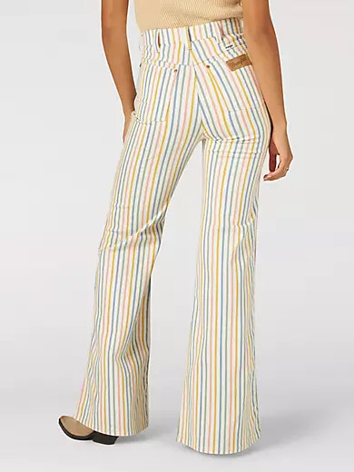 Women's Wanderer 622 Rainbow Stripe Flare Jean in Rainbow Stripe | Wrangler