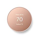 Google Nest Thermostat - Smart Thermostat for Home - Programmable Wifi Thermostat - Sand - - Amaz... | Amazon (US)