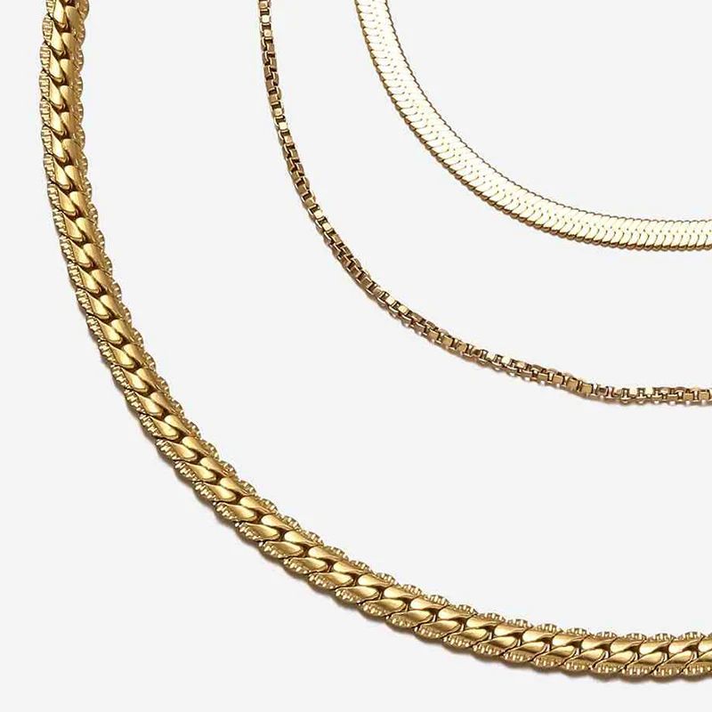 Aubrey Layered Chain Necklace | Victoria Emerson