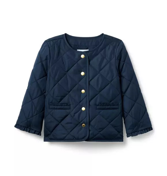 The Quilted Ruffle Cuff Jacket | Janie and Jack