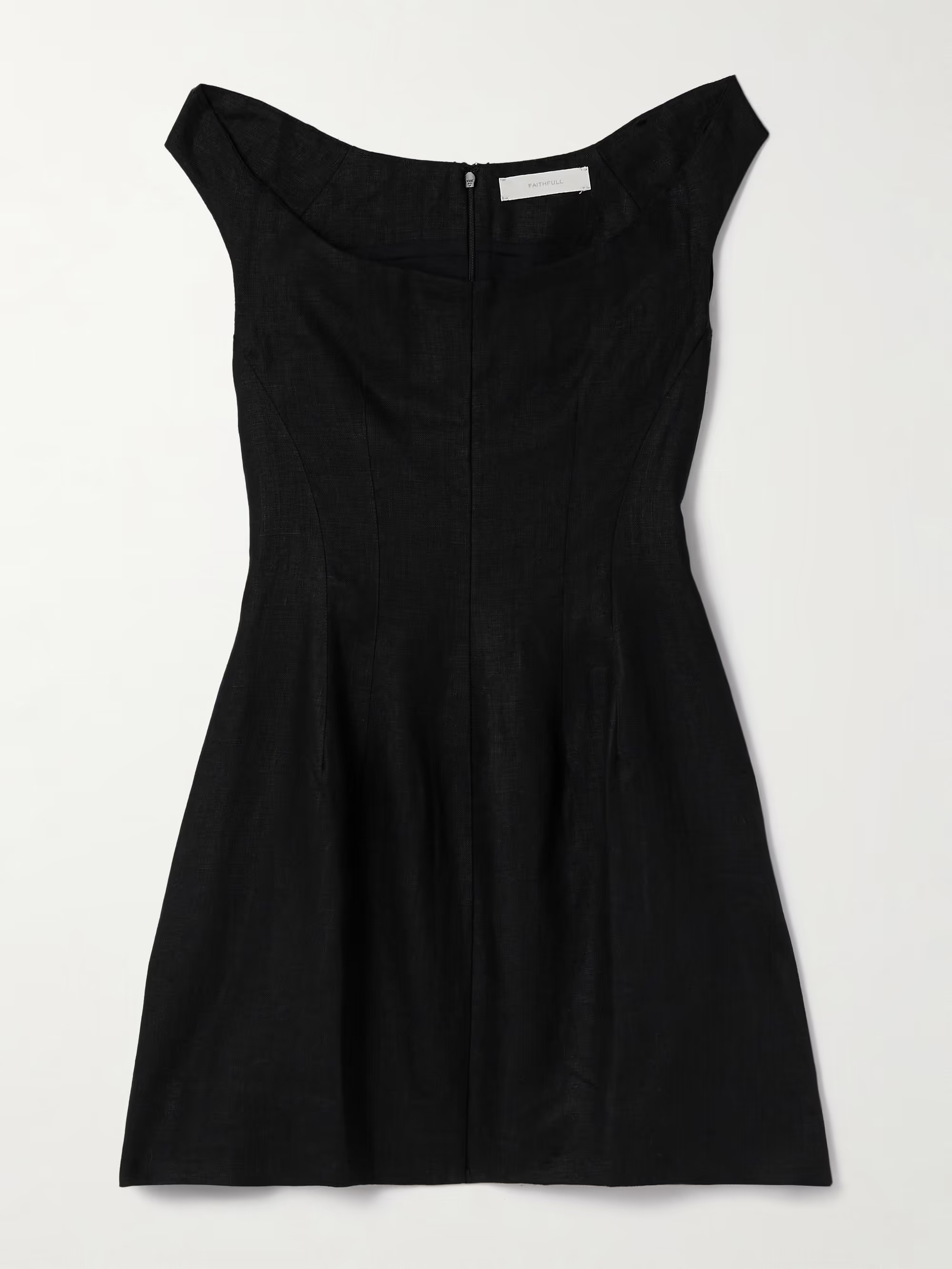 Olmeto off-the-shoulder linen mini dress | NET-A-PORTER APAC