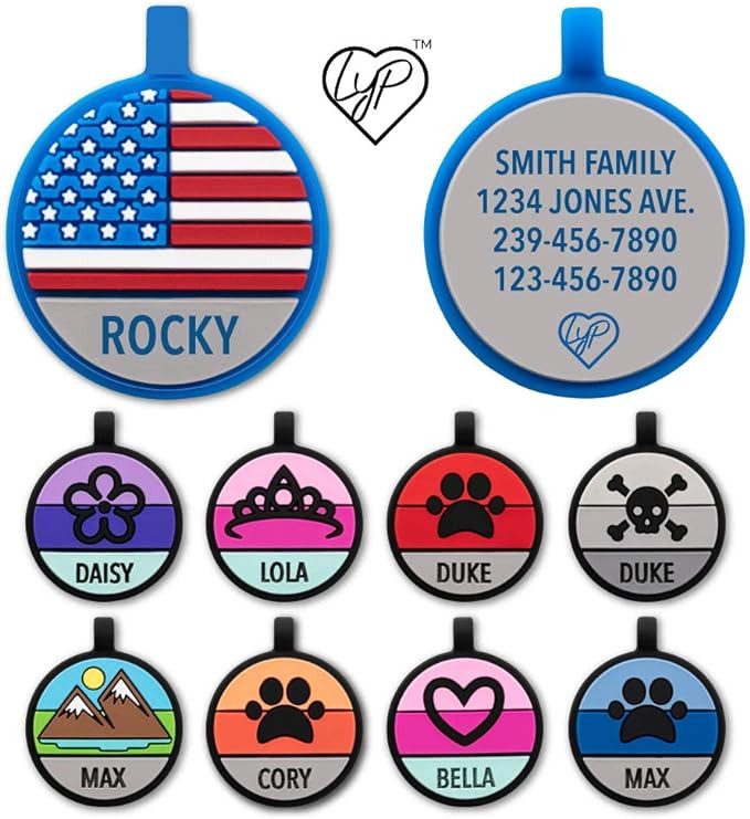 LYP - Our Original Soundless Pet ID Tag - Largest Line of Silicone Dog Tags - No More Jingling Do... | Amazon (US)