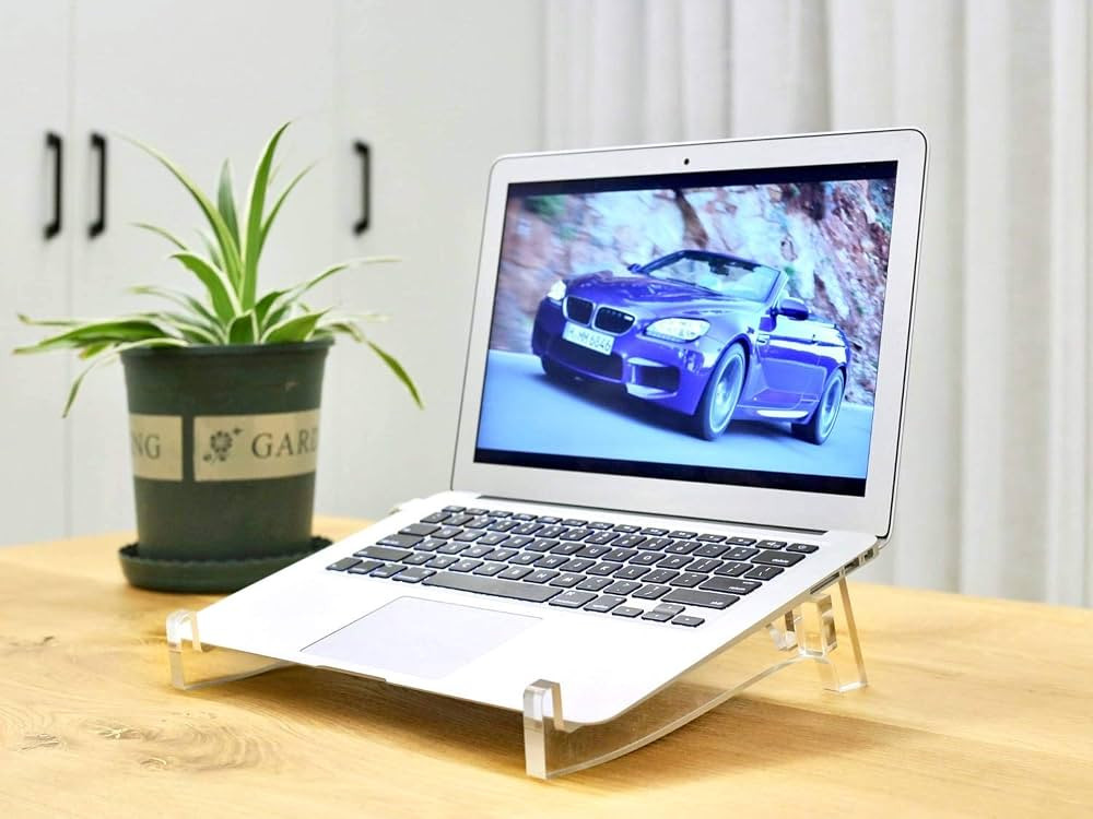 Stylezone Portable Acrylic Laptop Stand Detachable Laptop Raiser Laptop Cooling Support Holder Co... | Amazon (US)