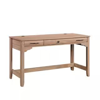 SAUDER Rollingwood Country 54.016 in. Brushed Oak 3-Drawer Writing Desk 431407 - The Home Depot | The Home Depot
