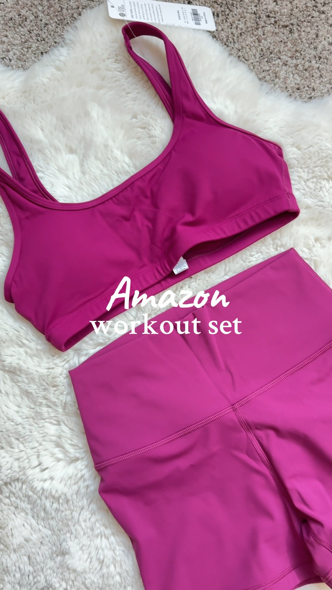 Amazon workout set & try on!! In love with this color💕 wearing size S in both 

#amazon #amazonfashion #amazonhaul #amazonfinds #activewear #workoutset #activeset #sportsbra 