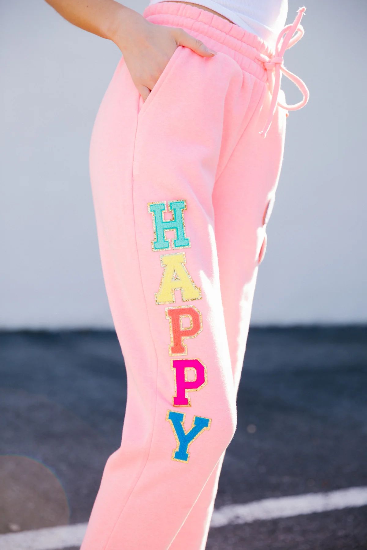 HAPPY DAYS PINK JOGGERS | Judith March