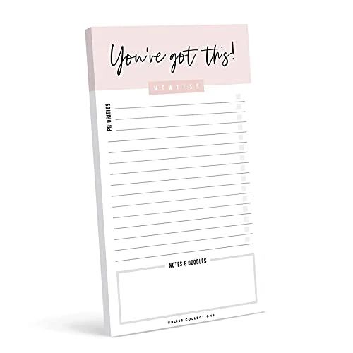 Bliss Collections Motivational Daily To Do List Notepad, You've Got This Tear-off Pad, Memo Pad f... | Walmart (US)