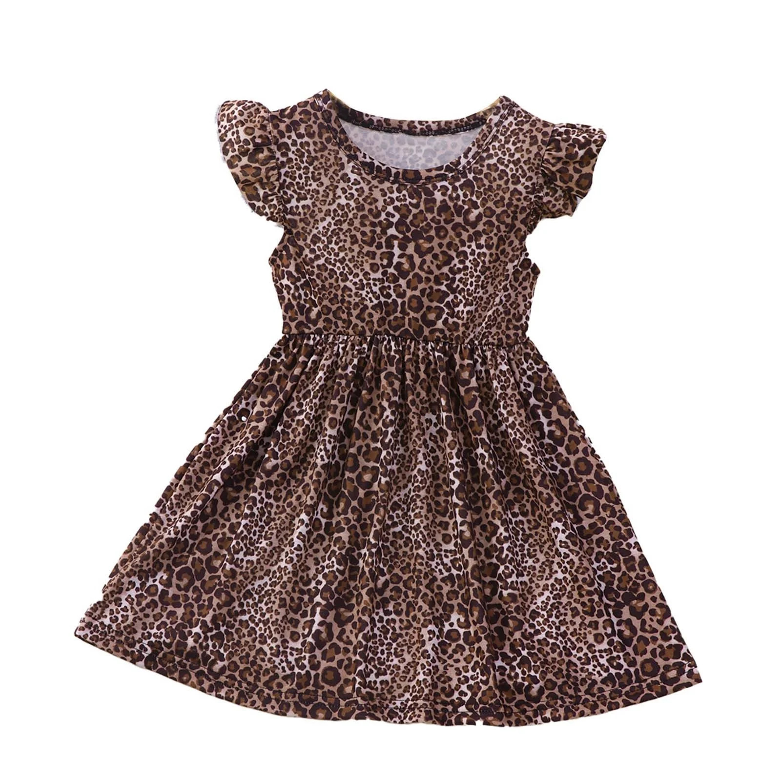 Efsteb Cute Fashion Kids Toddler Baby Girls Dresses Summer Casual Leopard Print Sleeveless Dress ... | Walmart (US)