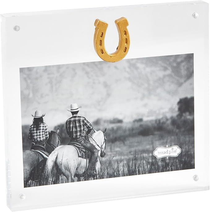 Mud Pie Horse Shoe Acrylic Frame; 6 1/2" X 7" | Amazon (US)