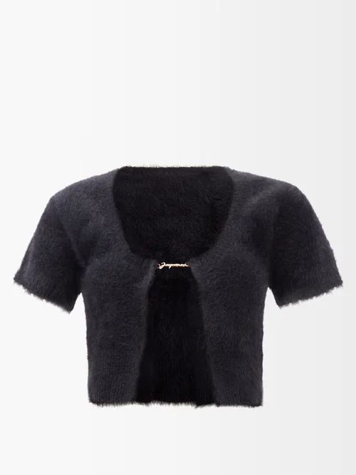 Jacquemus - Neve Logo-clasp Cardigan - Womens - Black | Matches (US)