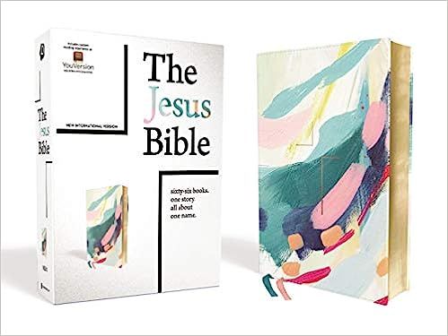 The Jesus Bible Artist Edition, NIV, Leathersoft, Multi-color/Teal, Comfort Print    Imitation Le... | Amazon (US)