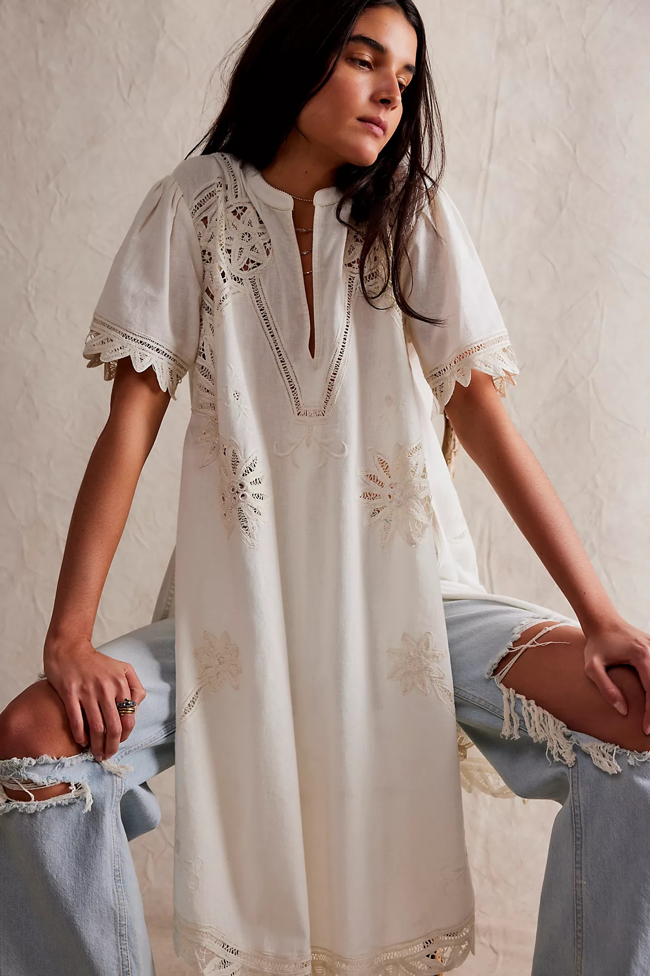 We The Free Izabella Battenburg Tunic | Free People (Global - UK&FR Excluded)