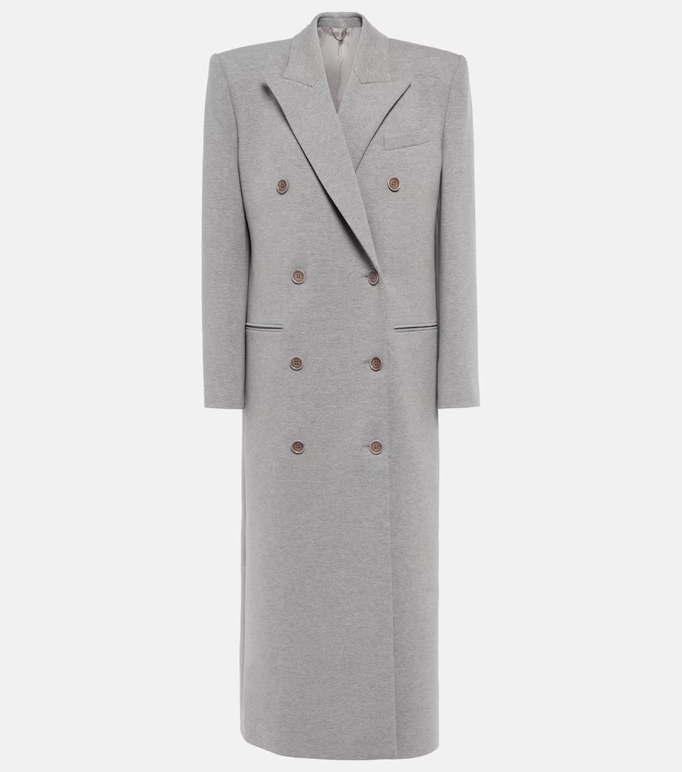 Double-breasted cotton-blend coat | Mytheresa (US/CA)