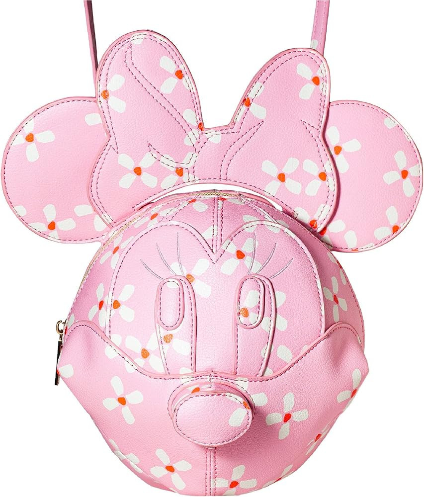 Danielle Nicole Disney 3D Minnie Mouse Crossbody Bag, Cherry Blossom Purse Handbag, Pink | Amazon (US)