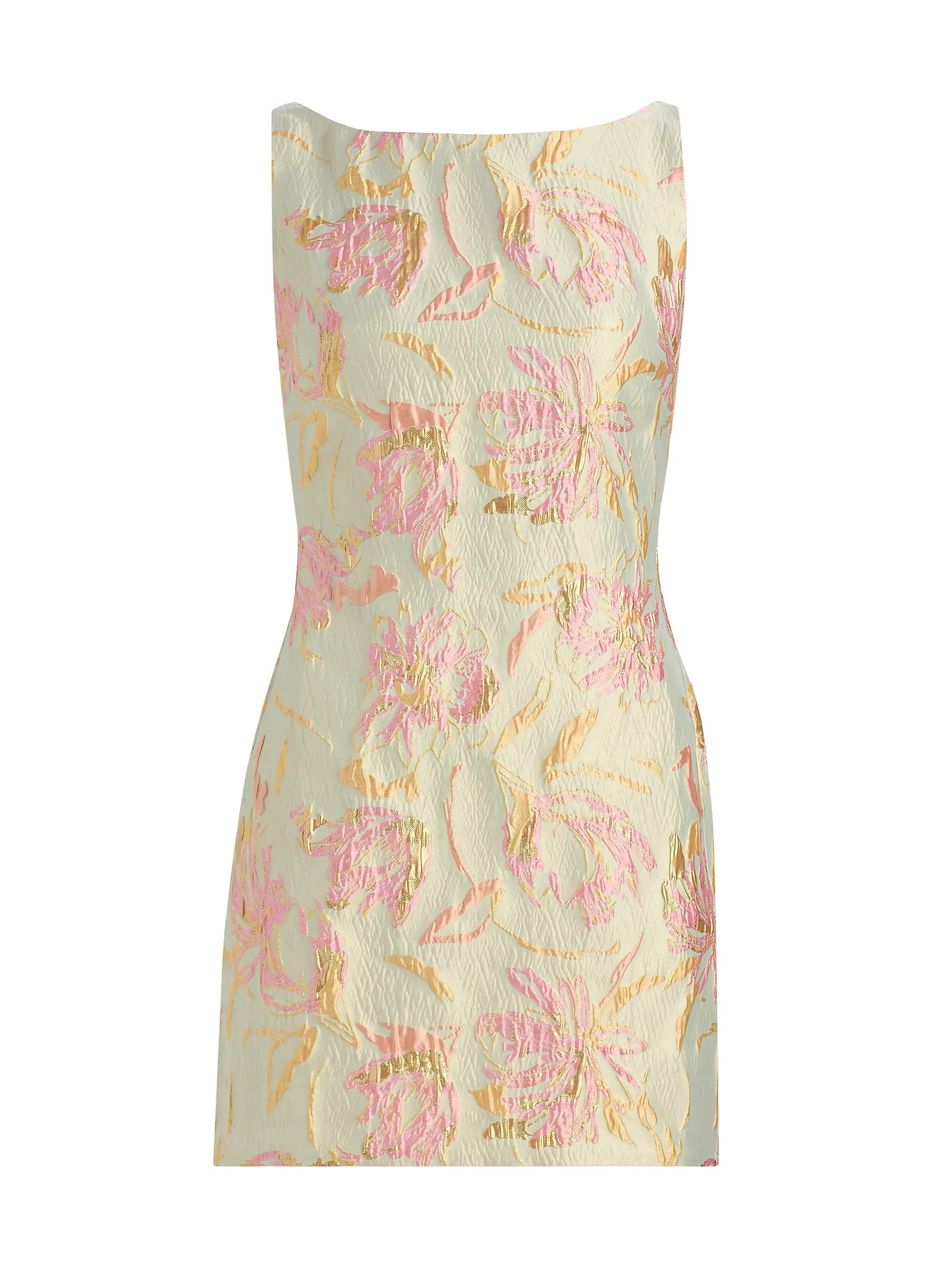 Staud Mimi Botanical Brocade Minidress | Saks Fifth Avenue | Saks Fifth Avenue