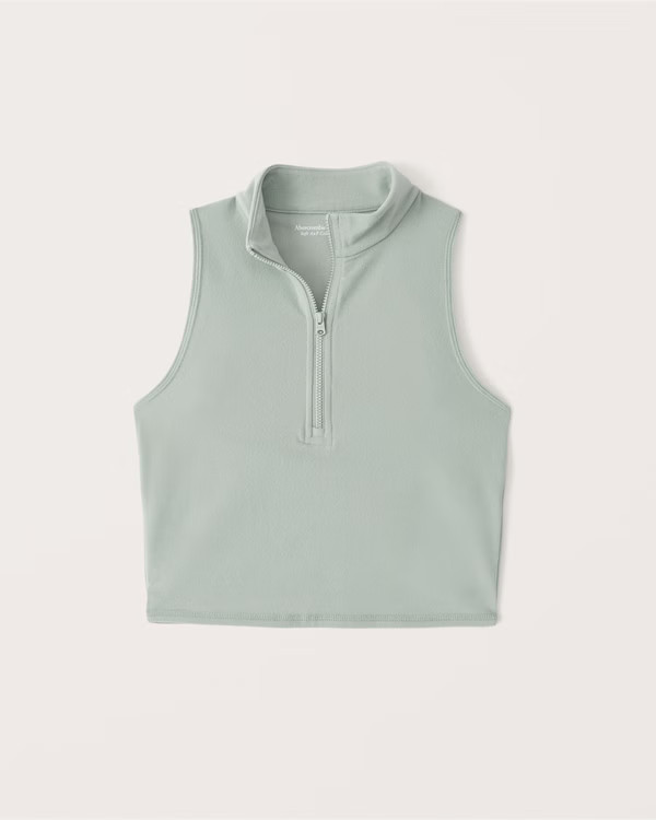 Contour Zip-Up Tank | Abercrombie & Fitch (US)