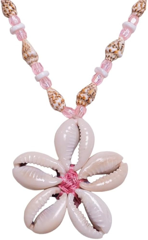 BlueRica Cowrie Shells Flower Pendant Necklace | Amazon (US)