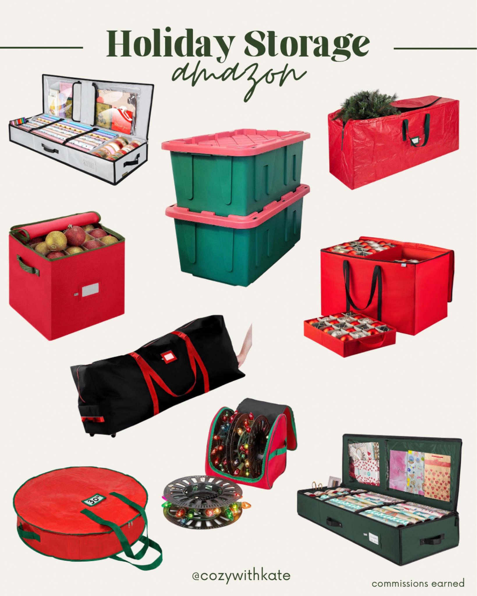 Holiday storage from Amazon! 

#LTKhome #LTKfindsunder50 #LTKHoliday